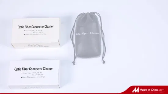 FTTH One Click 1.25mm 2.5mm LC/Sc/MPO Connettore ottico Cassetta di pulizia Box/Penna/Tampone Stick/Kimwipes Fibra ottica Strumento di pulizia